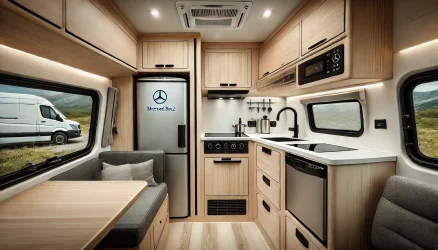 DALL·E 2024-09-21 16.35.00 - A close-up view of the kitchen area inside a Mercedes-Benz Sprin...webp